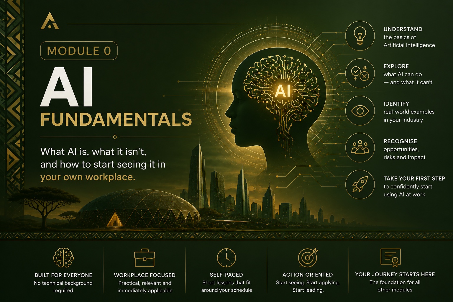 Module 0 — AI Fundamentals: what AI is, what it isn't, and how to start seeing it in your own workplace